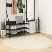 Tepih HUARTE kratkih vlakana mekani i perivi krem O 160 cm
