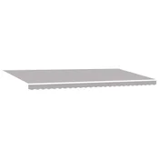Vidaxl Nadomestno platno za tendo Svetlo siva 6 x 3,5 m Poliester