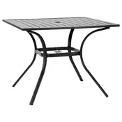 VEVOR Jedilna miza 94x94x735 cm Črna