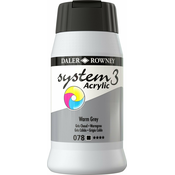 Daler Rowney System3 Akrilna barva Warm Grey 500 ml 1 kos