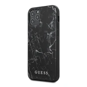 Guess Maska za telefon Faceplate Marble iPhone 12 Mini, Crna