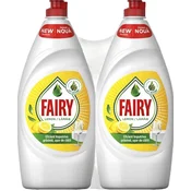 Detergent za posude Fairy - Lemon, 2 x 750 ml