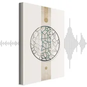 Slika - Circle with Artistic Details (1-part) - Abstract Shape 80x120