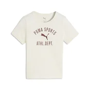 PUMA Varsity Relaxed Tee Youth, Shop, Warm White, 4-5Y