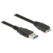 DeLOCK 85071 USB kabel 0,5 m USB 3.2 Gen 1 (3.1 Gen 1) USB A Micro-USB B Crno