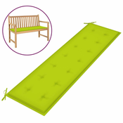 Jastuk za vrtnu klupu jarkozeleni 180x50x3 cm od tkanine Oxford