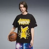 PUMA x POKÉMON Pikachu Oversized Tee Men, Clothing, Black, XL