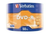 Verbatim DVD-R medijska plošča, 4.7GB, 16x, 50 kosov