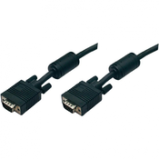Manhattan SVGA-kabel s feritnimi jedri Manhattan, moški VGA-konektor na moški VGA-konektor, 3 m