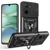 Oklepni ovitek MaX-Armor z obročem, kovinsko ploščico in zaščito zadnjih kamer za Xiaomi Redmi A5 - army black