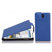 Cadorabo Cadorabo Ohišje, združljivo z Huawei ASCEND G610 v mornarsko modra - Zaščitni ovitek v obliki flipa iz teksturiranega umetnega usnja, (20565085)