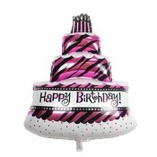 Balon Happy Birthday torta