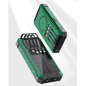 BOT Solarna banka SP5 1 panel 20000mAh s kabli modra