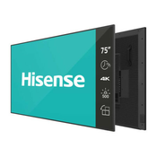 Hisense 75 75DM66D 4K UHD 500 nita digital signage display - 247 operation