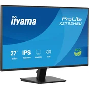 iiyama Prolite X2792HSU-B1, LED monitor - 27 - black (matt), FullHD, IPS, HDMI, DP, USB hub, 120Hz panel