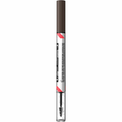 Maybelline New York 2u1 olovka za obrve i gel za fiksiranje Build-A-Brow 260 deep brown