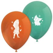 Disney+Princeske Vaiana 2 oranžno-turkizno-zelena 8-delni komplet balonov