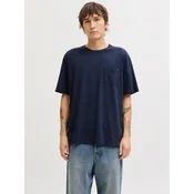 Jack & Jones Majica Dover 12288897 Mornarsko modra Relaxed Fit