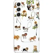 Fun TPU ovitek Samsung Galaxy A14 4G/5G, opice - bel