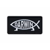 shumee Našitek Darwinove ribice - Samolepilna podlaga - Vezen našitek/značka/emblem