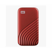 Western Digital	 - Vanjski prijenosni disk WD My Passport SSD USB-C, 500 GB, crveni