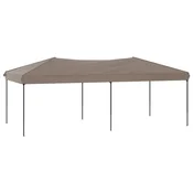Vidaxl Zložljiv vrtni šotor taupe 3x6 m