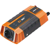 Napetostni pretvornik Carspa PID600 12V/230V 2xUSB 600W, modificiran sinusni val, digitalni zaslon