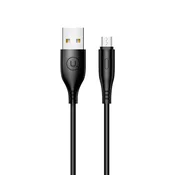 USAMS USAMS MICRO USB KABEL 2A FAST CHARGE 1M ZA TELEFON ČRNO ČRN, (21980497)