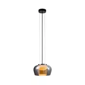 Luster na sajli INSIEME 1xGX53/10W/230V, precnik 35 cm, zadimljena crna