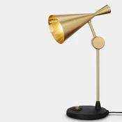 Tom Dixon LED namizna svetilka Beat, barva medenina, višina 53 cm - Dnevna soba/jedilnica - Dizajn - medenina, črna