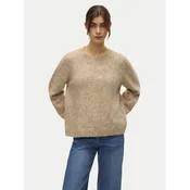Vero Moda Pulover Ingrid 10331365 Bež Regular Fit