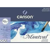 Rayher. Blok akvarelni Montval 18x25cm 300 g, 12 listni; Cold Pressed