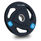 THUNDER Kolutna litoželezna utež 25 kg, odprtina 51 mm, ergonomski ročaji THUNDER®, (5000090240)
