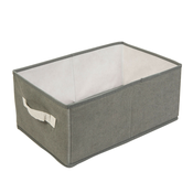 Škatla za shranjevanje in organizacijo s prevleko iz tekstila max. 5kg 38.5 x 24 x 16.5cm siva