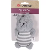 FLAMINGO Medo s ketnipom, sivi, 16cm