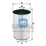 Filter olja ufi 25.019.00