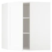 METOD Ugaoni zidni element s policama, bela Enköping/bela im. drveta, 68x80 cm