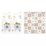 Bbo sklopiva podloga za igru od pene (cc6603) - elephant & baby animals (180x200x1cm) ( CC6603-1 )