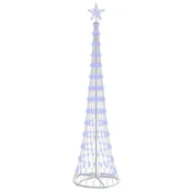 LED božicno drvce s 290 LED svjetlima Plava 250 cm Metal