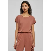 Womens Modal Terracotta T-Shirt with Extended Shoulder
