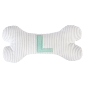 TIAKI plišasta kost z začetnico L - D 26 x Š 12 x V 5,5 cm