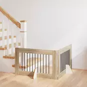 vidaXL Vrata za pse z stojali 2 pcs Sonoma hrast 100 x 60 cm