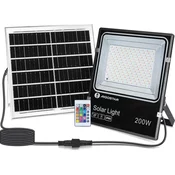 Aigostar - LED RGB prigušiva solarni reflektor LED/200W/3,2V IP66 + daljinski upravljac