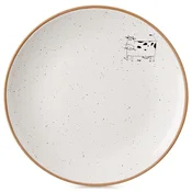 Northix Bež keramični desertni krožnik 20 cm