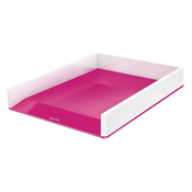 Leitz Wow ladica za spise, plastična, pink