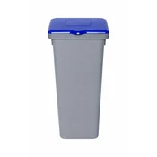 Plafor Koš za smeti pla siv 53l - moder pokrov