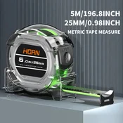 KJB Samozaporni tračni meter s fluorescentno lestvico, 5 m x 25 mm