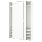 PAX / GRIMO Ormar s kliznim vratima, bijela/bijela, 150x43x236 cm