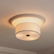 Globen Lighting stropna svetilka Noah, premer 35 cm, bela - Dnevna soba/jedilnica - Skandinavski - Tkanine/tekstil