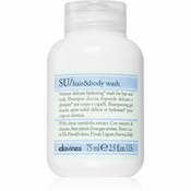 Davines SU Hair&Body Wash gel za tuširanje i šampon 2 u 1 75 ml